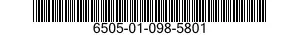 6505-01-098-5801 CHLORDIAZEPOXIDE HYDROCHLORIDE CAPSULES,USP 6505010985801 010985801