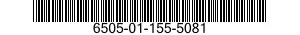 6505-01-155-5081 LIDOCAINE HYDROCHLORIDE AND DEXTROSE INJECTION,USP 6505011555081 011555081