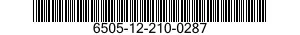 6505-12-210-0287 ANTICOAGULANT SODIUM CITRATE SOLUTION 6505122100287 122100287
