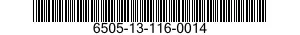 6505-13-116-0014 EOSIN,ALCOHOLIC SOL 6505131160014 131160014