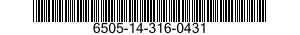 6505-14-316-0431  6505143160431 143160431