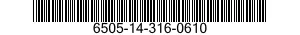 6505-14-316-0610  6505143160610 143160610