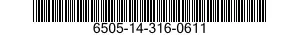 6505-14-316-0611  6505143160611 143160611