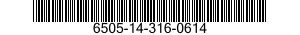 6505-14-316-0614  6505143160614 143160614