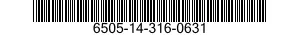 6505-14-316-0631  6505143160631 143160631