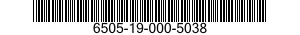 6505-19-000-5038 KETAMINE HYDROCHLORIDE INJECTION 6505190005038 190005038