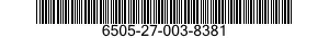 6505-27-003-8381 SODIUM CHLORIDE INJECTION 6505270038381 270038381