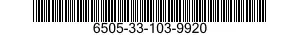 6505-33-103-9920  6505331039920 331039920