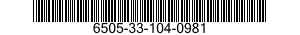 6505-33-104-0981 INDAPAMIDA, COMPRIM 6505331040981 331040981