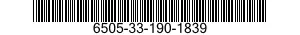 6505-33-190-1839 TETRACAINE HYDROCHLORIDE OPHTHALMIC SOLUTION 6505331901839 331901839