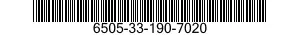 6505-33-190-7020 MEPIVACAINE HYDROCHLORIDE INJECTION 6505331907020 331907020