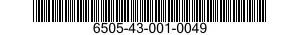 6505-43-001-0049 POLYVINYL ALKOHOL O 6505430010049 430010049