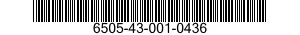 6505-43-001-0436 MIDAZOLAM HYDROCHLORIDE INJECTION 6505430010436 430010436