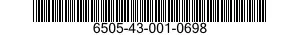 6505-43-001-0698 ASCORBIC ACID,RUTOS 6505430010698 430010698