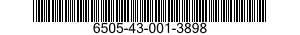 6505-43-001-3898 CIPROFLOXACIN W TAB 6505430013898 430013898
