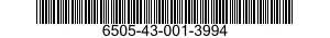 6505-43-001-3994 LIDOCAINE HYDROCHLORIDE AND GLUCOSE INJECTION 6505430013994 430013994