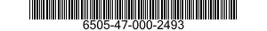 6505-47-000-2493 POTASSIUM CHLORIDE TABLETS 6505470002493 470002493
