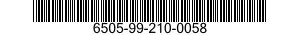 6505-99-210-0058  6505992100058 992100058