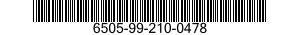 6505-99-210-0478  6505992100478 992100478
