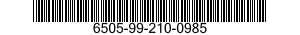 6505-99-210-0985  6505992100985 992100985