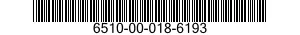 6510-00-018-6193  6510000186193 000186193