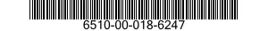 6510-00-018-6247  6510000186247 000186247