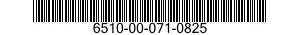 6510-00-071-0825  6510000710825 000710825