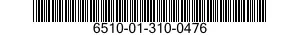 6510-01-310-0476  6510013100476 013100476