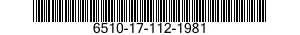 6510-17-112-1981 ROLL,ABSORBENT 6510171121981 171121981