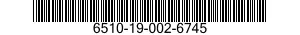 6510-19-002-6745 DRESSING,HYDROCOLLOID 6510190026745 190026745