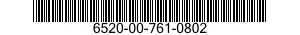 6520-00-761-0802  6520007610802 007610802