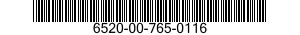 6520-00-765-0116  6520007650116 007650116