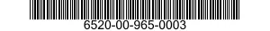 6520-00-965-0003  6520009650003 009650003