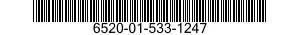 6520-01-533-1247 TOOTH SETTING TEMPLATE 6520015331247 015331247