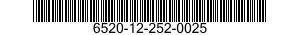 6520-12-252-0025  6520122520025 122520025