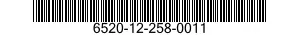 6520-12-258-0011  6520122580011 122580011