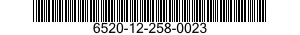 6520-12-258-0023  6520122580023 122580023