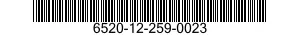 6520-12-259-0023  6520122590023 122590023