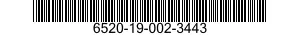 6520-19-002-3443 TOOTH SET,PROSTHETIC 6520190023443 190023443