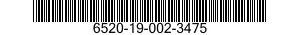 6520-19-002-3475 TOOTH SET,PROSTHETIC 6520190023475 190023475