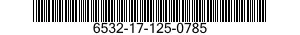 6532-17-125-0785 APRON,X-RAY PROTECTIVE 6532171250785 171250785