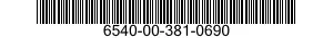 6540-00-381-0690 SCREEN,TANGENT,EYE EXAMINING 6540003810690 003810690