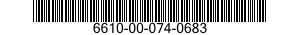 6610-00-074-0683  6610000740683 000740683