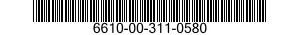 6610-00-311-0580  6610003110580 003110580