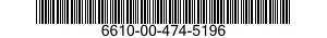 6610-00-474-5196  6610004745196 004745196