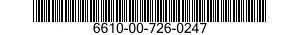 6610-00-726-0247 INDICATOR,AIR SPEED 6610007260247 007260247