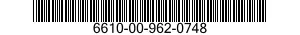 6610-00-962-0748  6610009620748 009620748
