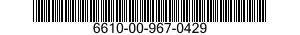 6610-00-967-0429  6610009670429 009670429