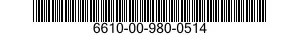 6610-00-980-0514  6610009800514 009800514