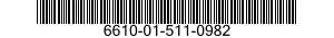 6610-01-511-0982 ACCELEROMETER,MECHANICAL 6610015110982 015110982